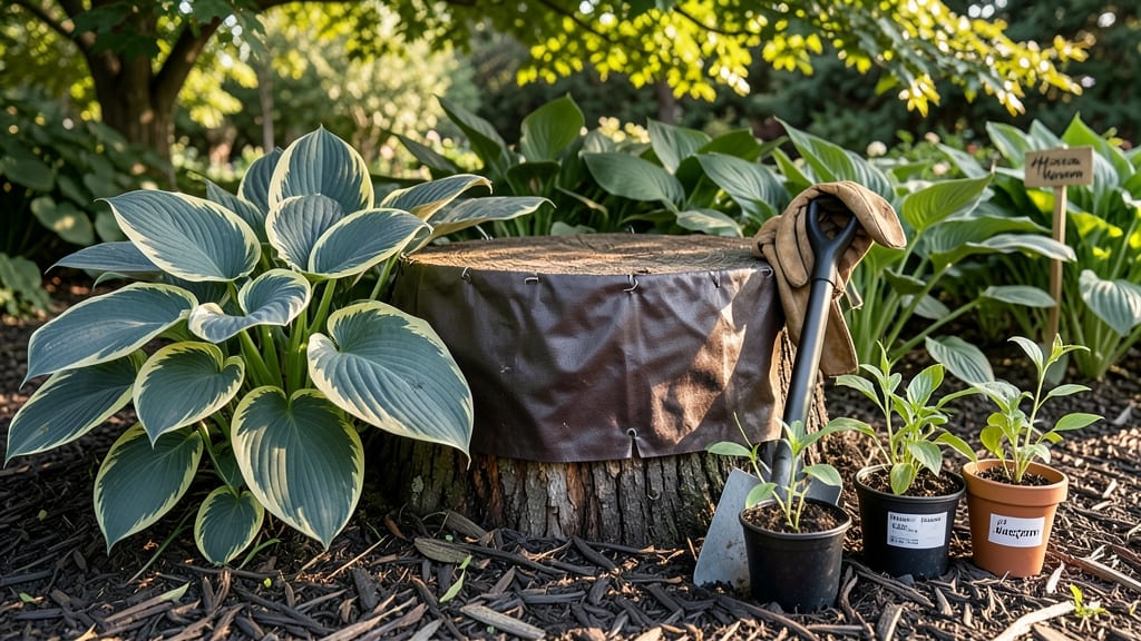 Planting Around Tree Stumps: Year-Round Privacy Screen With Native Perennials