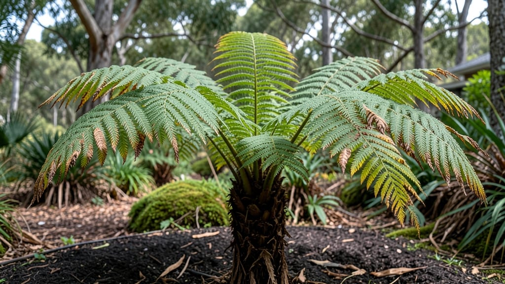 Brown Tips on Tasmanian Tree Fern: Reversing Damage With Humidity and Pruning