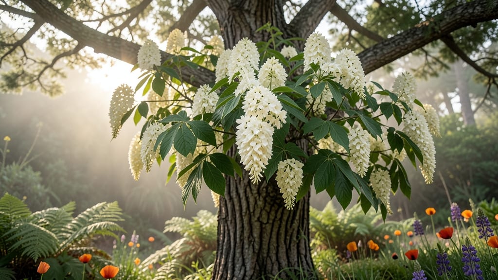 Pacific Dogwood's Fragrant White Clusters