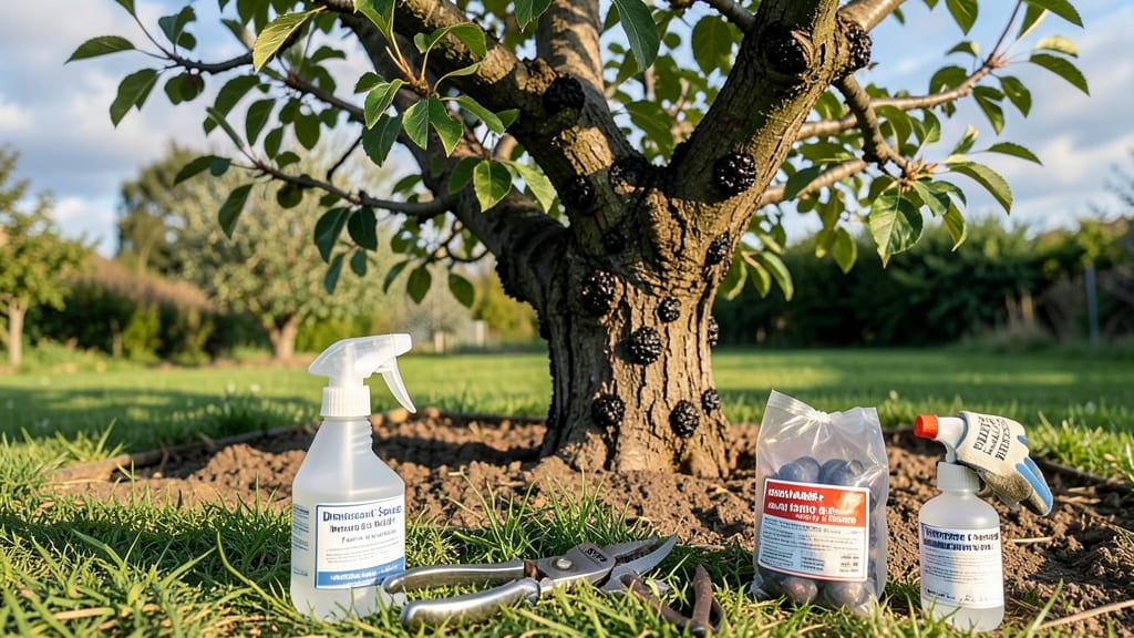 Plum Tree Black Knot Treatment: Fungal Fix With Pruning and Spray
