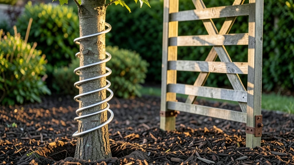 Spiral Tree Guard: Pruning-Friendly Spiral for Straight, Strong Trunks