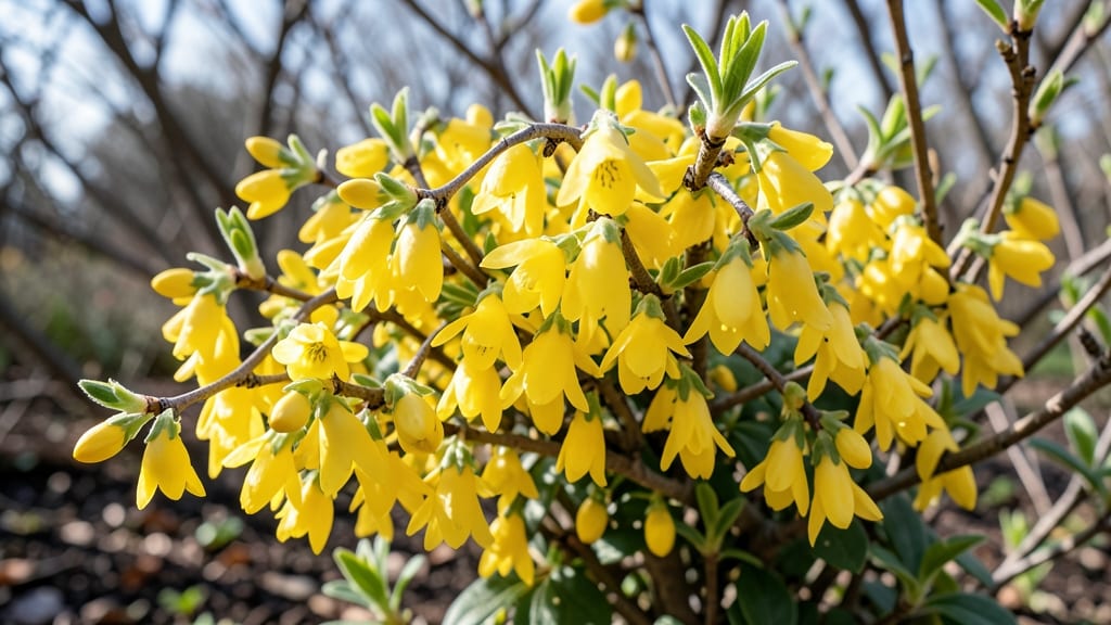 Forsythia (Forsythia x intermedia)