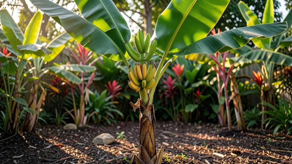 Banana Tree in Yard: Tropical Privacy Screen That Thrives Year-Round