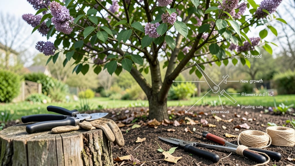 Lilac Tree Pruning Diagram: Step-by-Step Branch Structure Guide