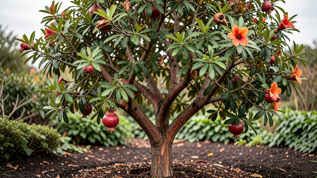 Pomegranate Tree Hedge: Year-Round Privacy With Vibrant Fruit