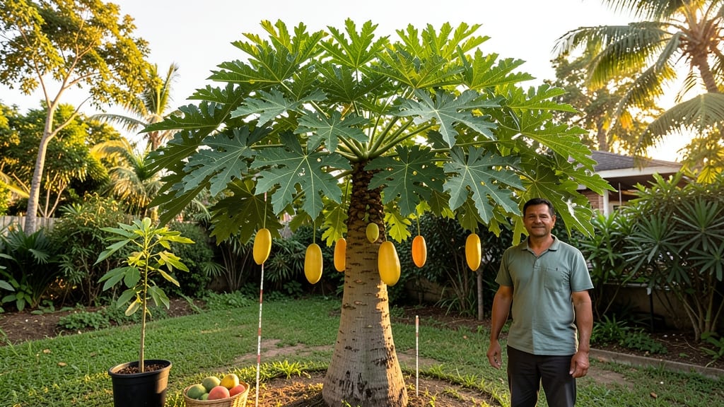 How Tall Papaya Trees Grow: Height Stages by Variety and Climate Zones
