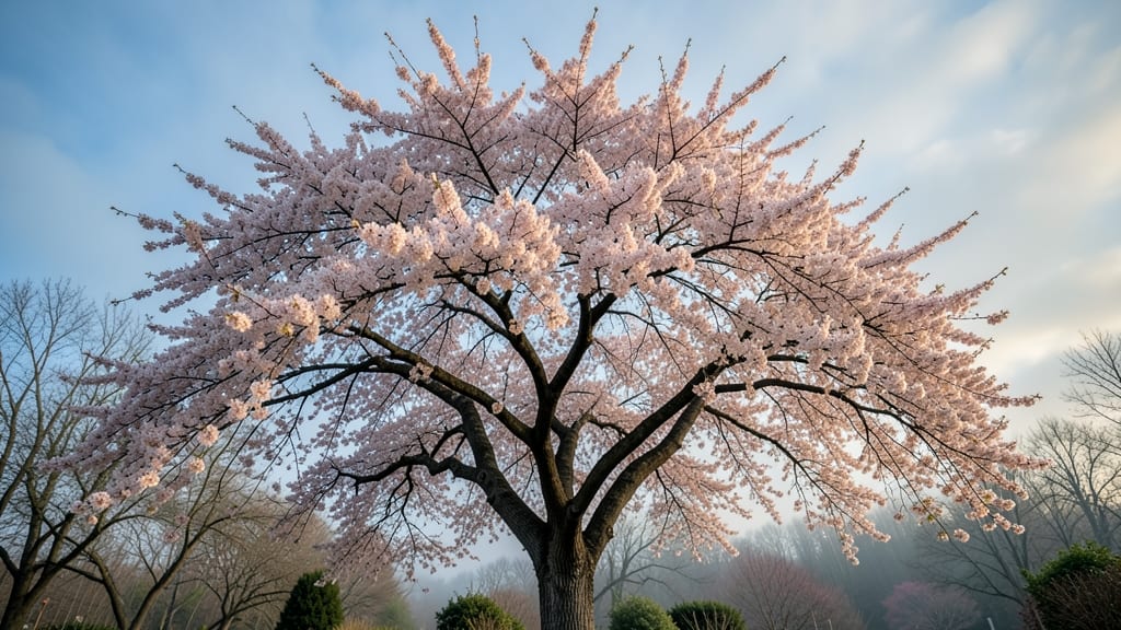 Western Redbud's Springtime White Canopy