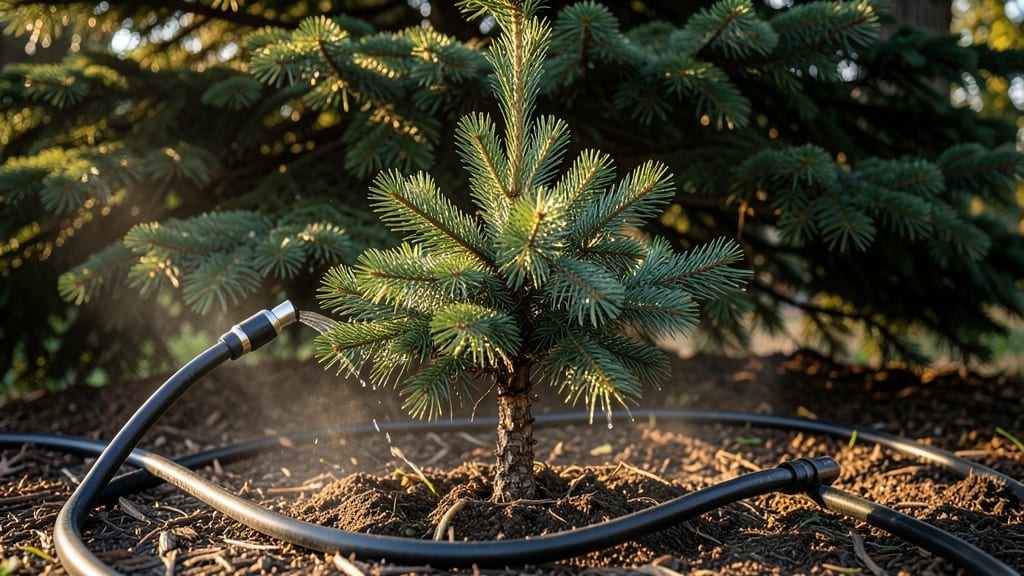 Evergreen Trees Like Pine Or Spruce