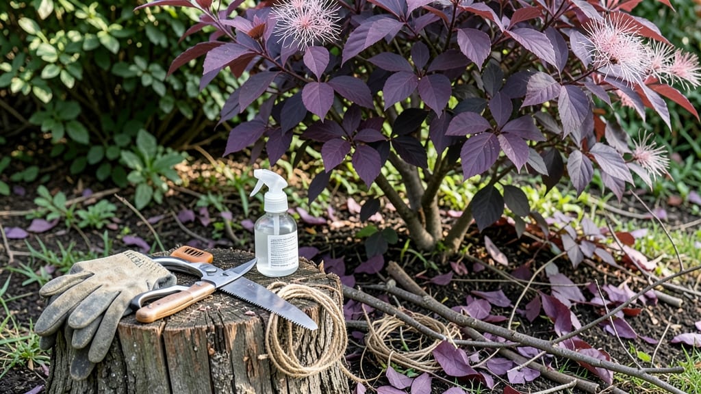 Royal Purple Smoke Tree Pruning: Year-Round Color With Minimal Trimming Effort