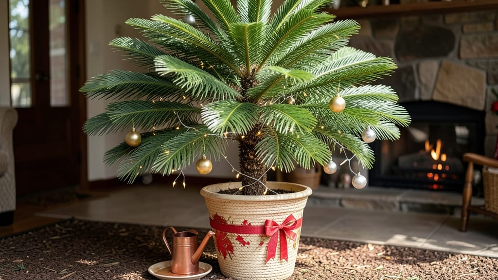 Christmas Tree in Flower Pot: Year-Round Holiday Elegance in Small Spaces