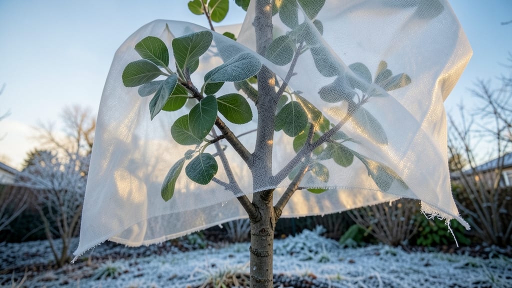 Using Frost Cloths for Young or Tender Trees