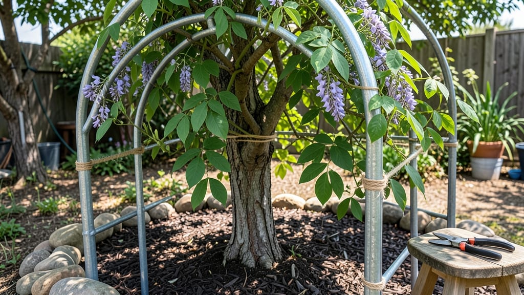 Wisteria Tree Support Frame: Modular Metal Design for Strong, Windproof Growth