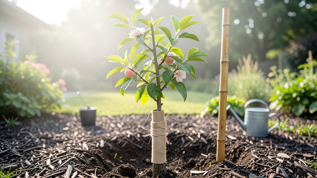 Burlap Tree Cover: Windproof Shield for Young Saplings