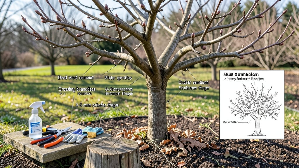 How to Prune an Apple Tree Diagram in Winter: Winter Cuts That Boost Next Year’s Fruit