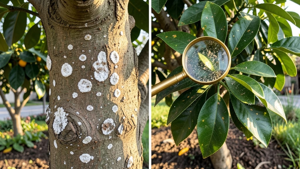 White Spots on Orange Tree Trunk: Scale Insects or Fungal Spots? Quick Fix Guide