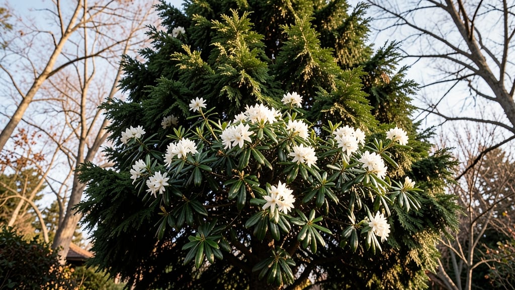 Toyon's Late-Season White Flowering Shrub