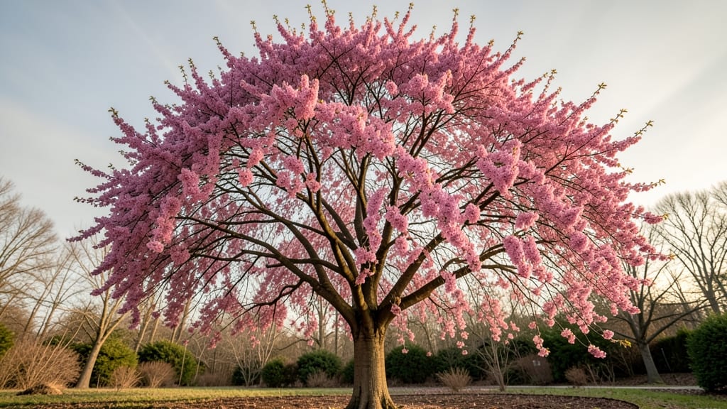 Eastern Redbud with Spring Blooms