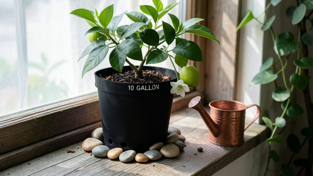 10-Gallon Tree Pot: Sturdy Upcycled Planter for Year-Round Thriving
